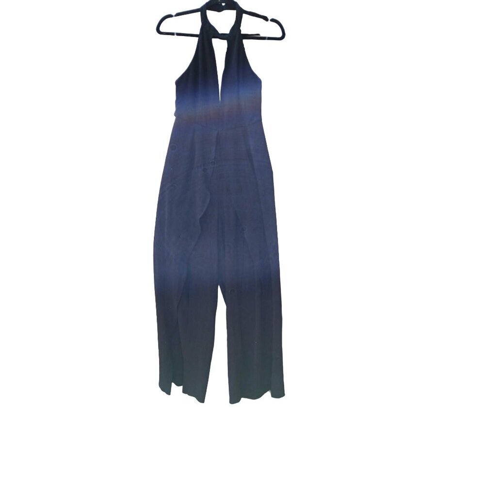 Shinestar Evening Date Night Halter Jumpsuit Black Size S - Picture 2 of 9